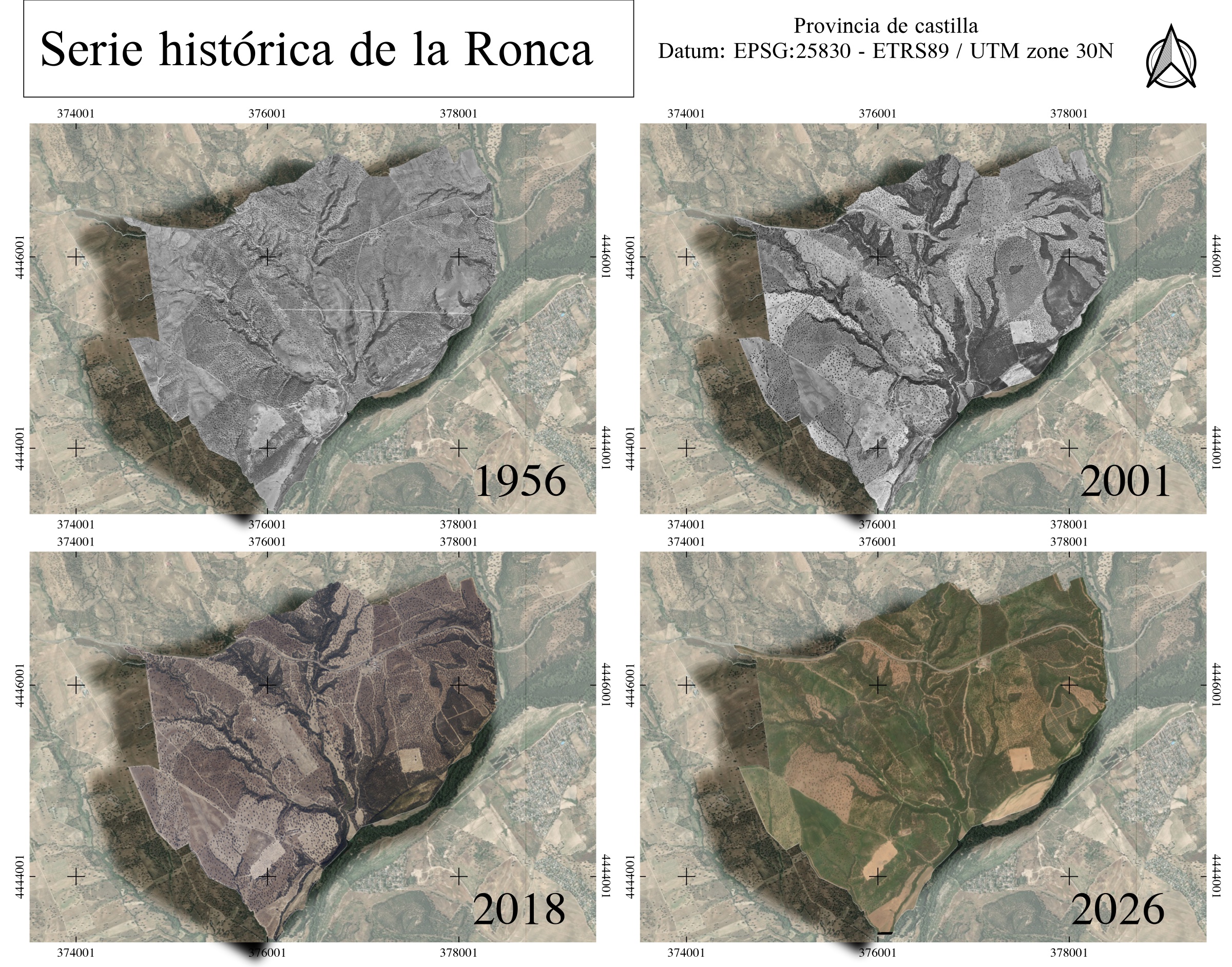 Serie de mosaicos de cobertura · La Ronca