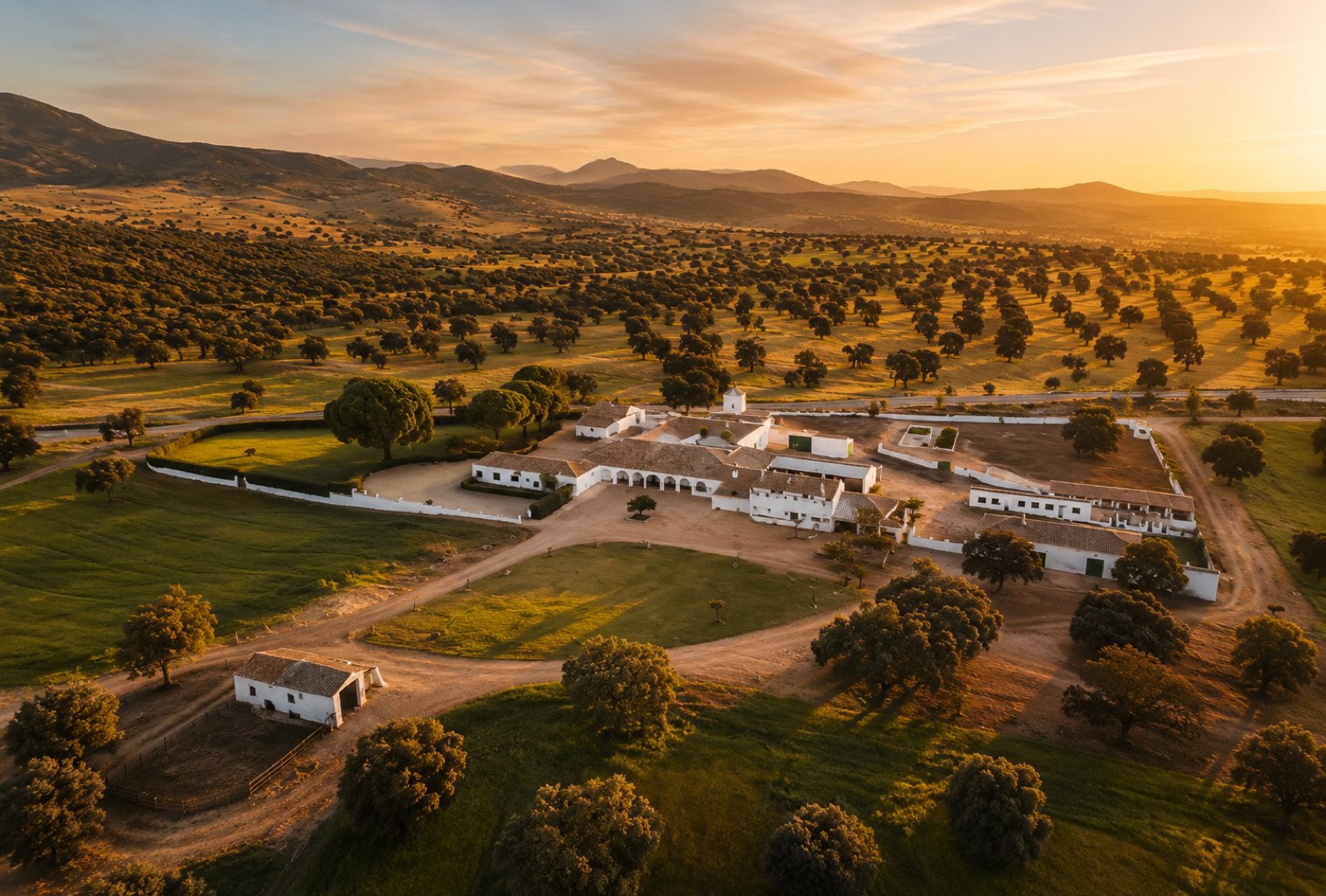 La Ronca · amanecer sobre la casa principal