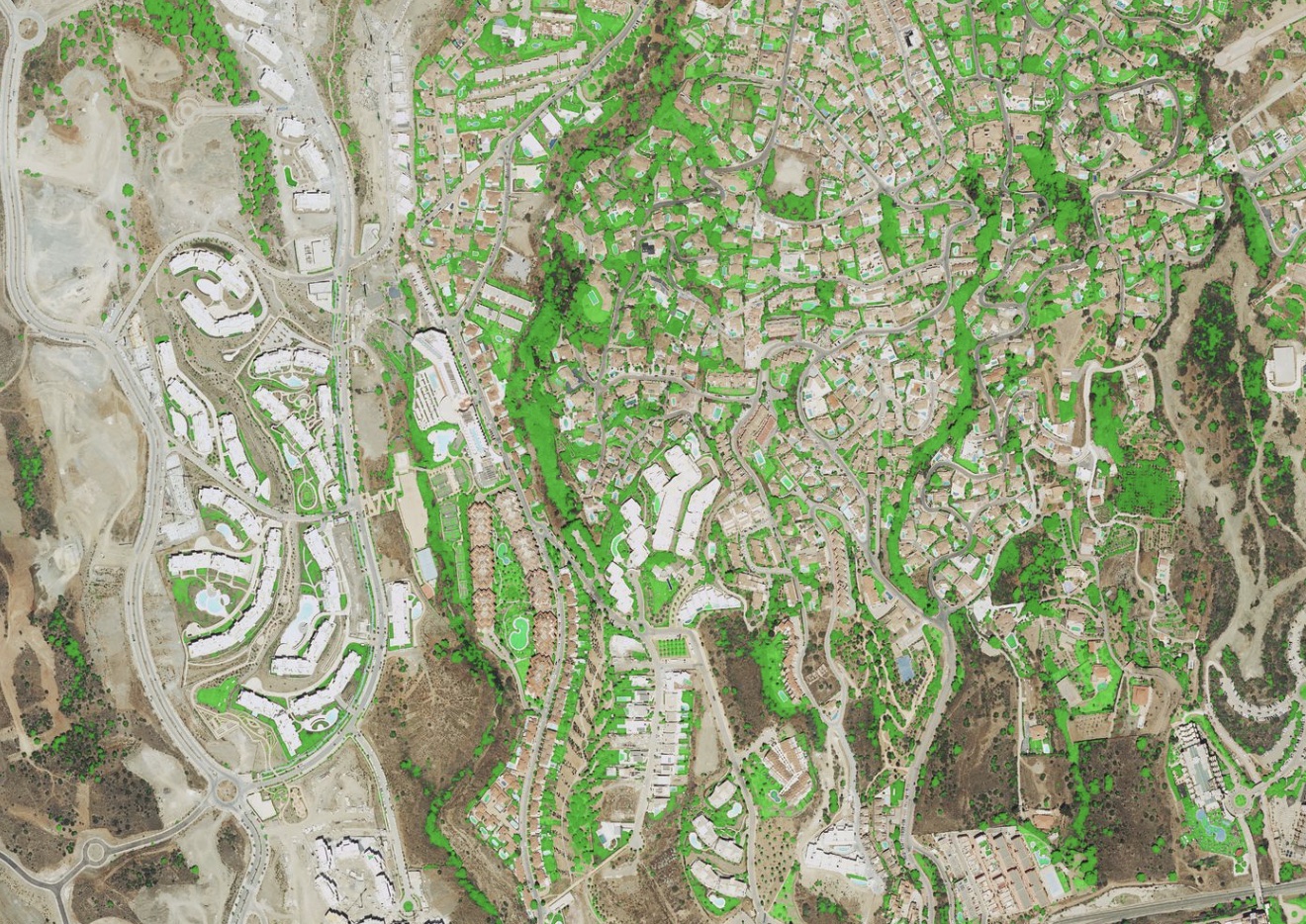 Análisis de cobertura verde en territorio urbano